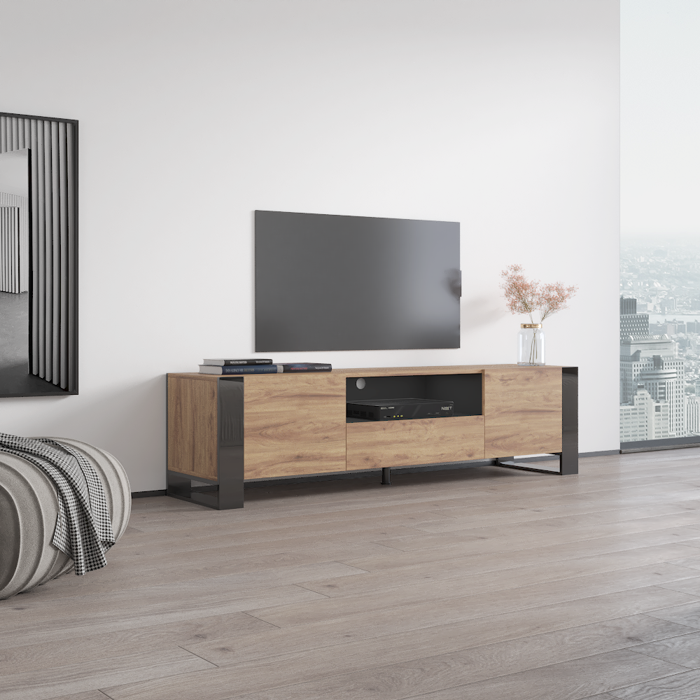 Woody modern 71 tv stand deals