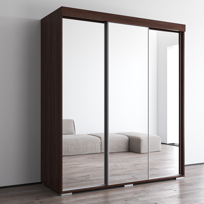 Aria 3D Wardrobe with All Mirror - Meble Furniture