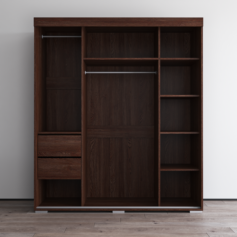 Aria 3D Wardrobe with All Mirror - Meble Furniture