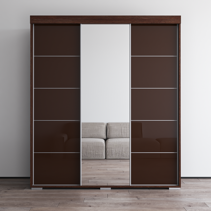 Aria 3D Wardrobe with Mirror - Meble Furniture