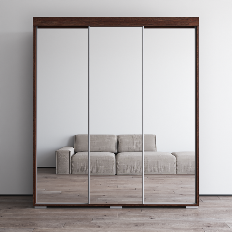 Aria 3D Wardrobe with All Mirror - Meble Furniture