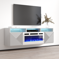 Giza WH-EF Floating Fireplace TV Stand - Meble Furniture