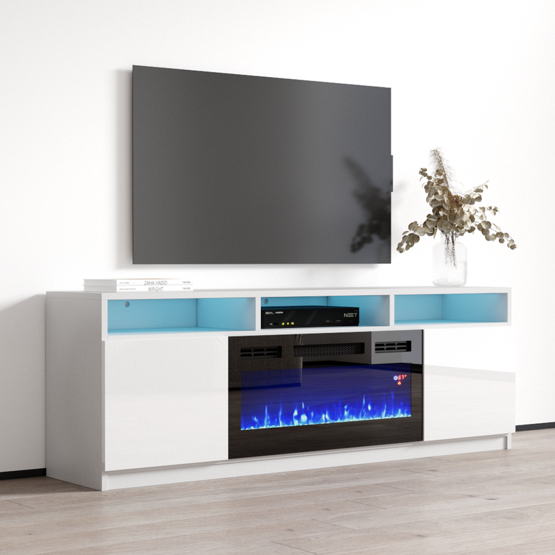 Reno BL05 Fireplace TV Stand - Meble Furniture