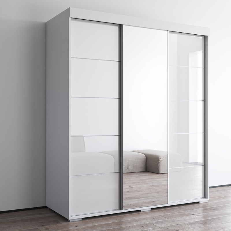 Aria 3D Wardrobe with Mirror - Meble Furniture