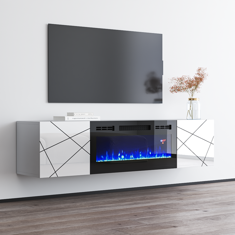 London BL-EF Fireplace TV Stand - Meble Furniture
