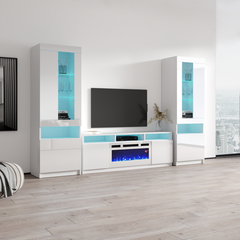 Reno WH05 Fireplace Entertainment Center - Meble Furniture
