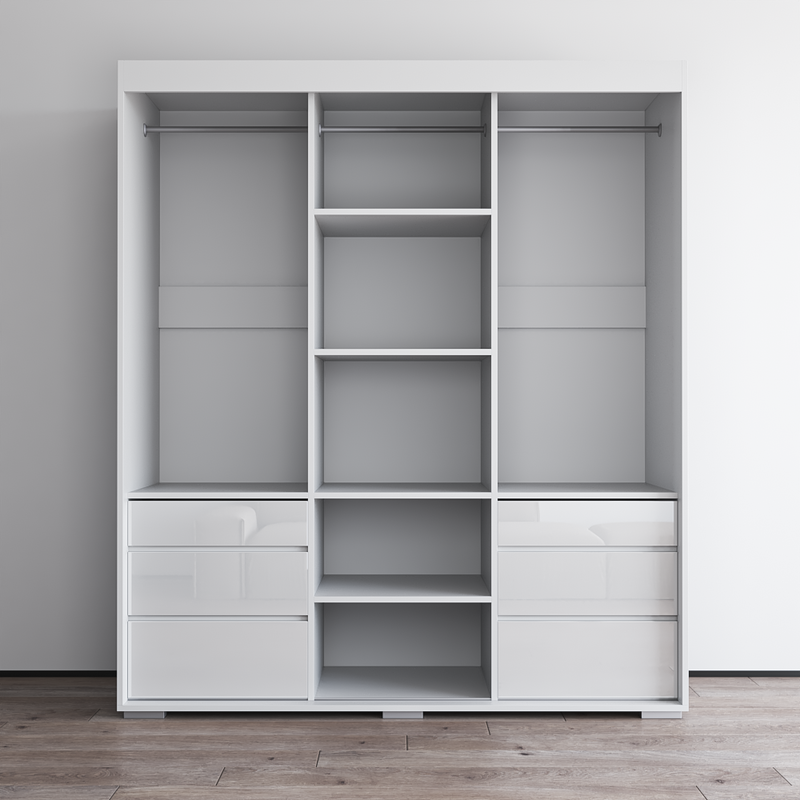 Monaco 3D Wardrobe with Mirror - Meble Furniture