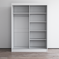 Aria 2D Wardrobe with All Mirror - Meble Furniture