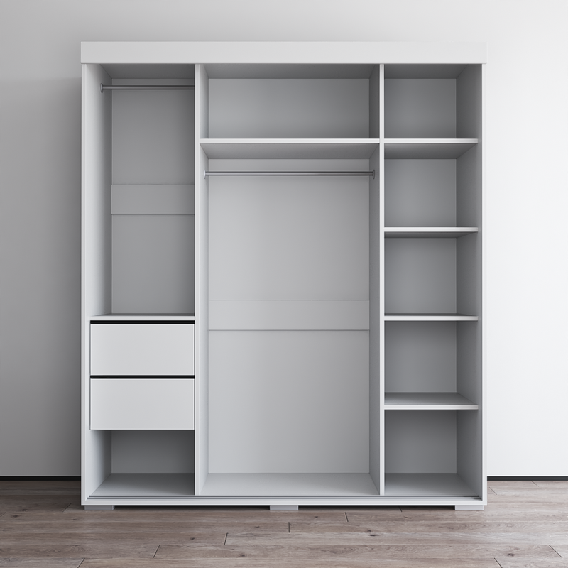 Aria 3D Wardrobe with Mirror - Meble Furniture