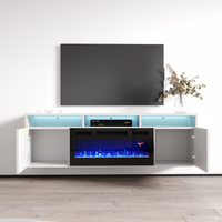Giza BL-EF Floating Fireplace TV Stand - Meble Furniture