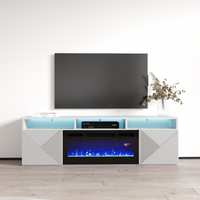 Giza BL-EF Floating Fireplace TV Stand - Meble Furniture