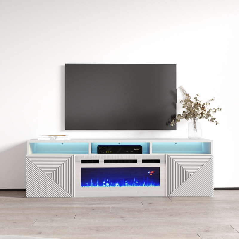 Giza WH-EF Floating Fireplace TV Stand - Meble Furniture