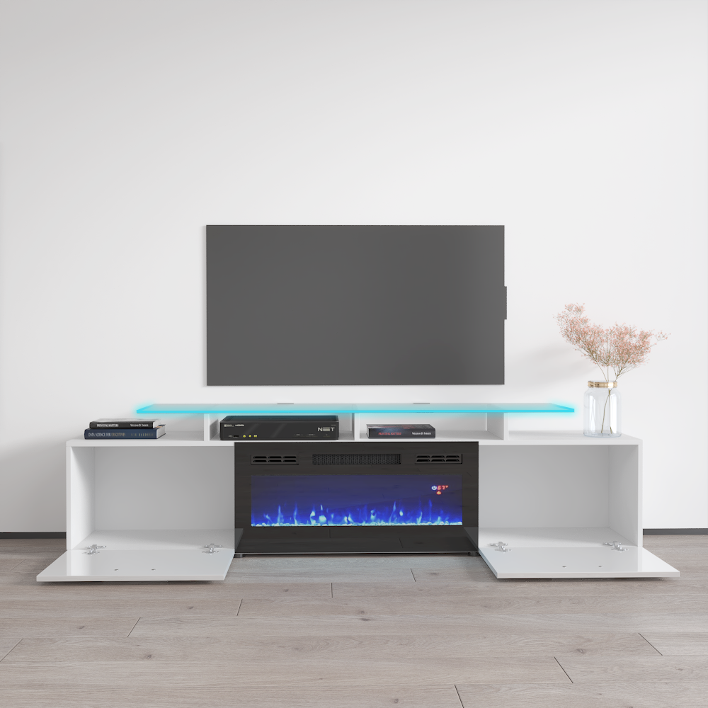 Rova BL-EF Fireplace TV Stand - Meble Furniture