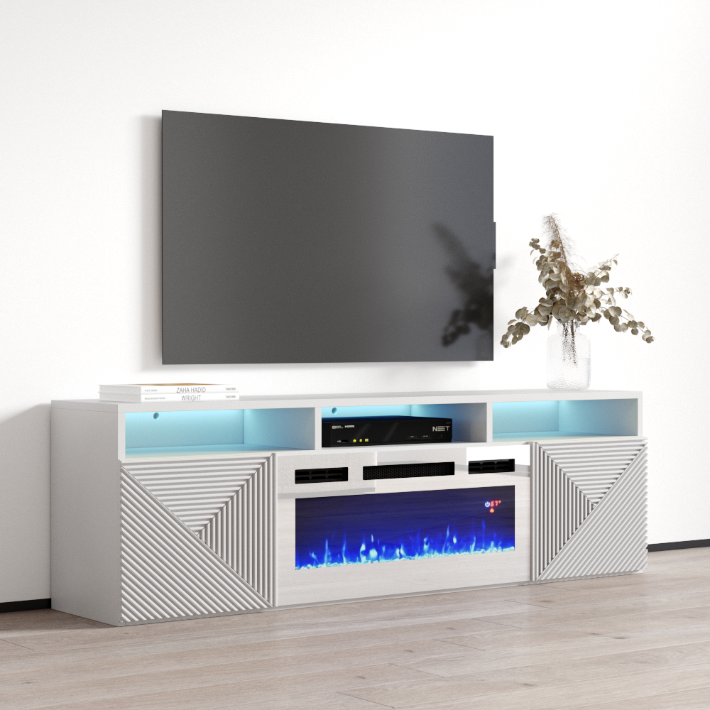 Giza WH-EF Floating Fireplace TV Stand - Meble Furniture