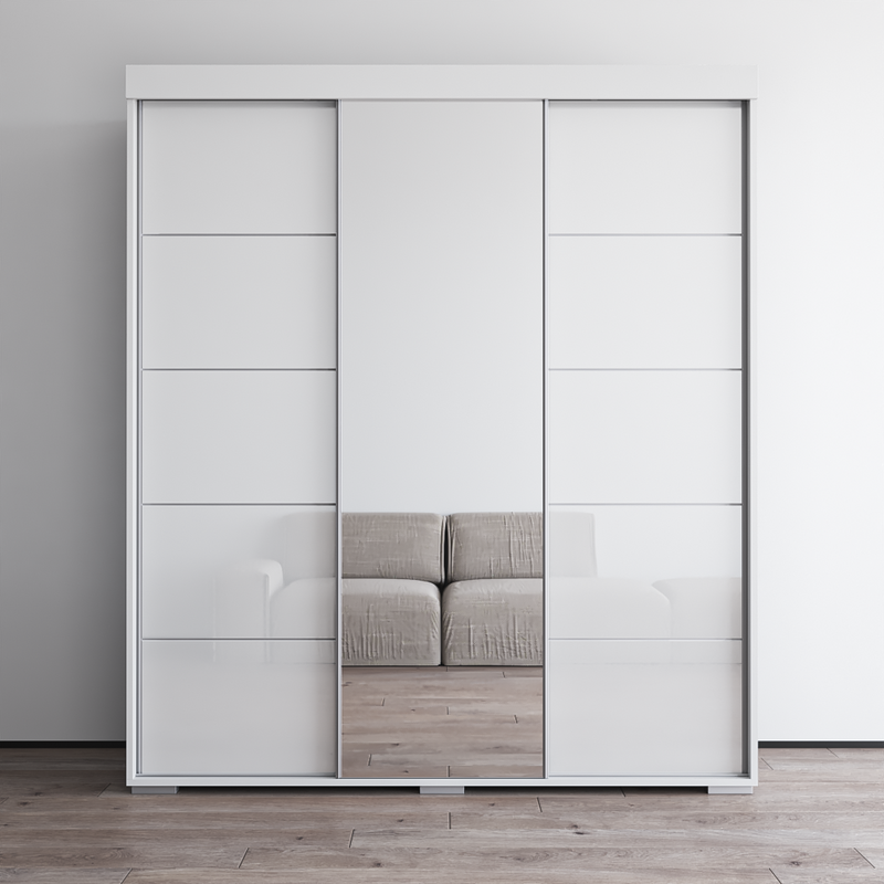 Aria 3D Wardrobe with Mirror - Meble Furniture