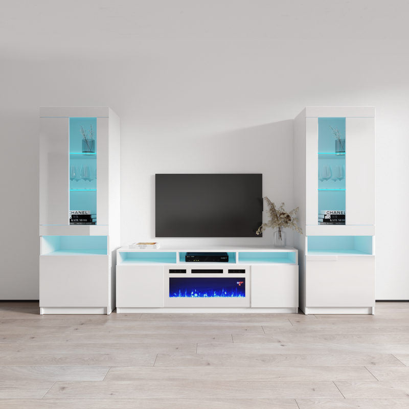 Reno WH05 Fireplace Entertainment Center - Meble Furniture
