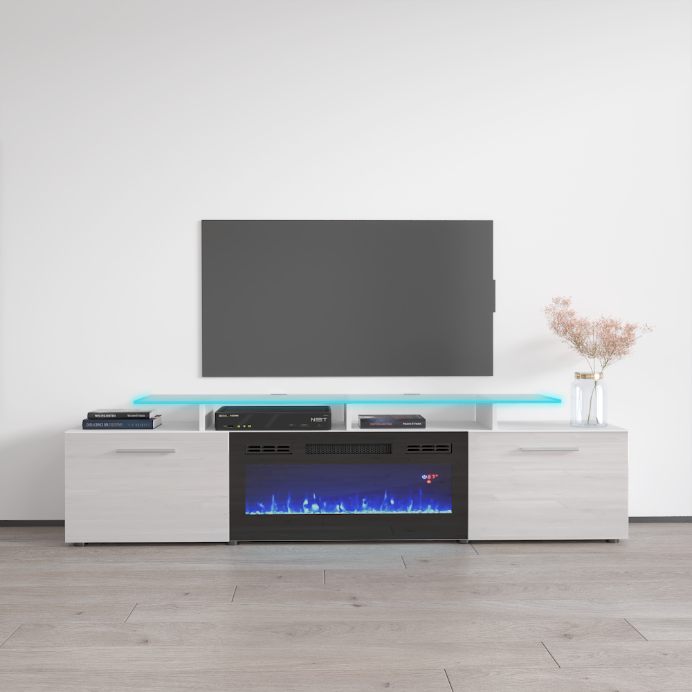 Rova BL-EF Fireplace TV Stand - Meble Furniture