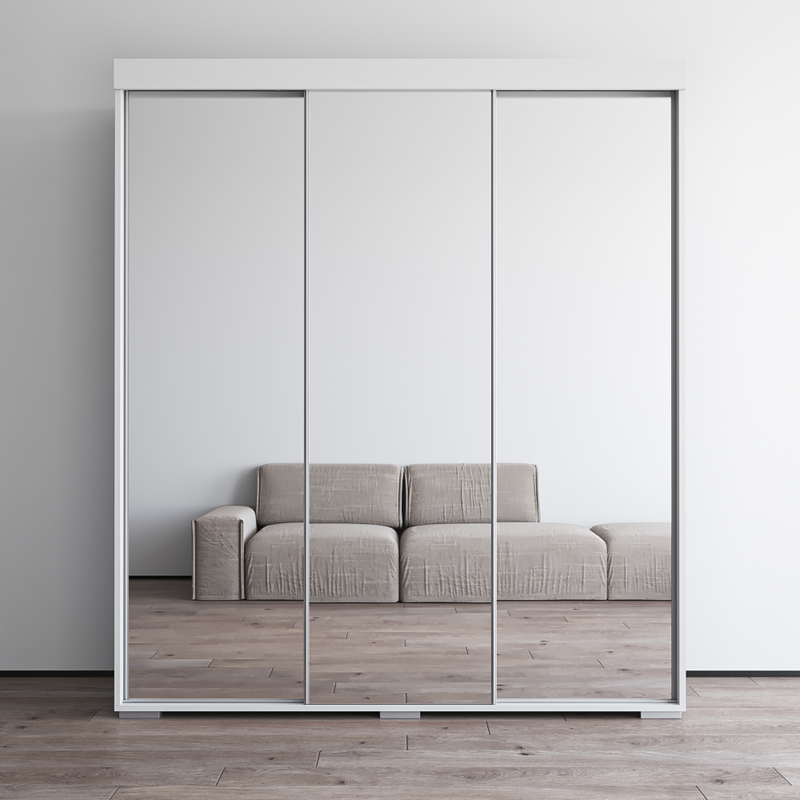 Aria 3D Wardrobe with All Mirror - Meble Furniture