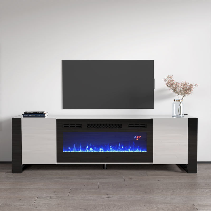 Woody BL-EF Fireplace TV Stand - Meble Furniture