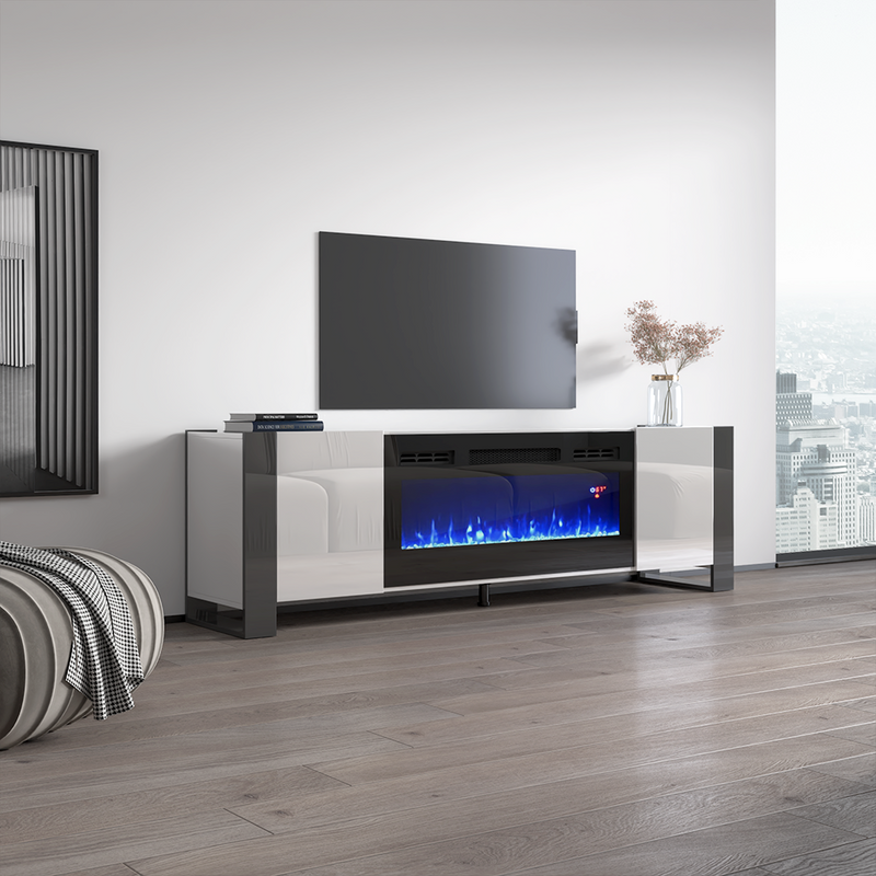 Woody BL-EF Fireplace TV Stand - Meble Furniture