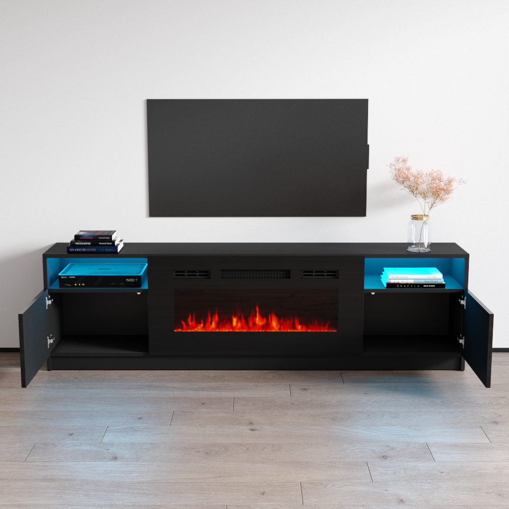 York 02 Fireplace TV Stand - Meble Furniture