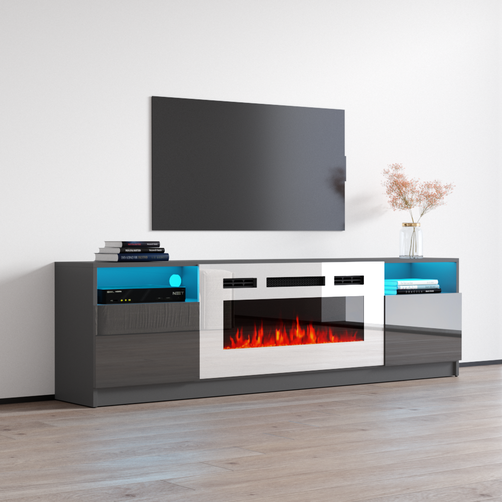 York WH02 Fireplace TV Stand - Meble Furniture