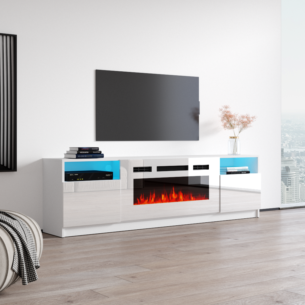 York WH02 Fireplace TV Stand - Meble Furniture