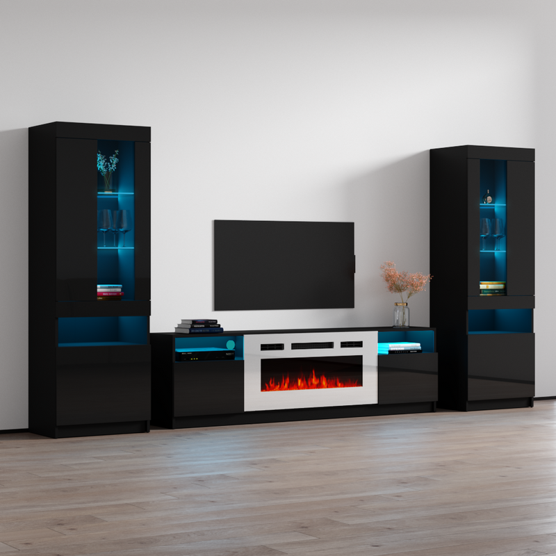 York WH02 Fireplace Entertainment Center - Meble Furniture