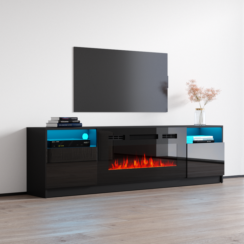 York 02 Fireplace TV Stand - Meble Furniture