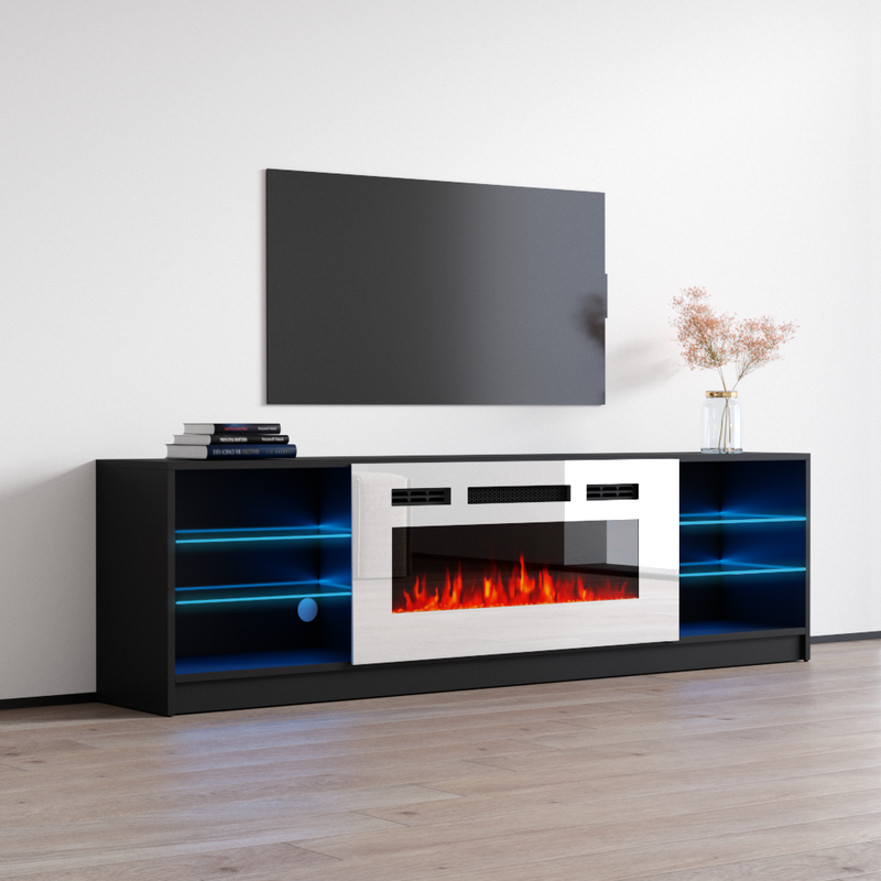 Boston WH01 Fireplace TV Stand - Meble Furniture