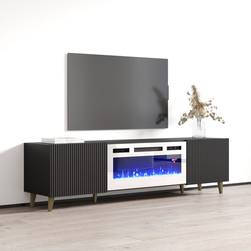 Pafos WH-EF Fireplace TV Stand - Meble Furniture