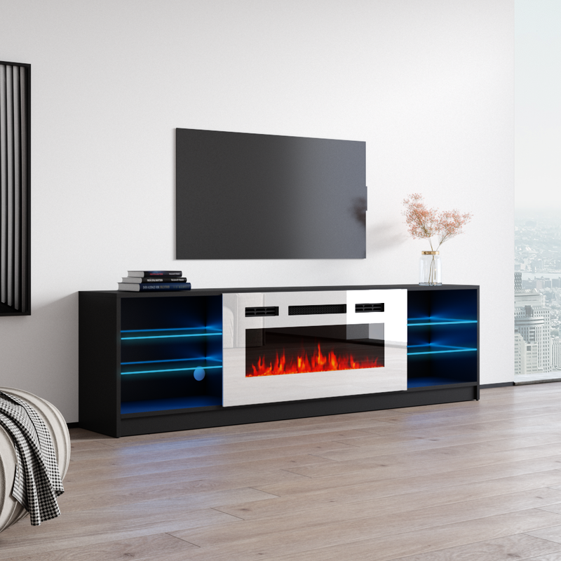 Boston WH01 Fireplace TV Stand - Meble Furniture