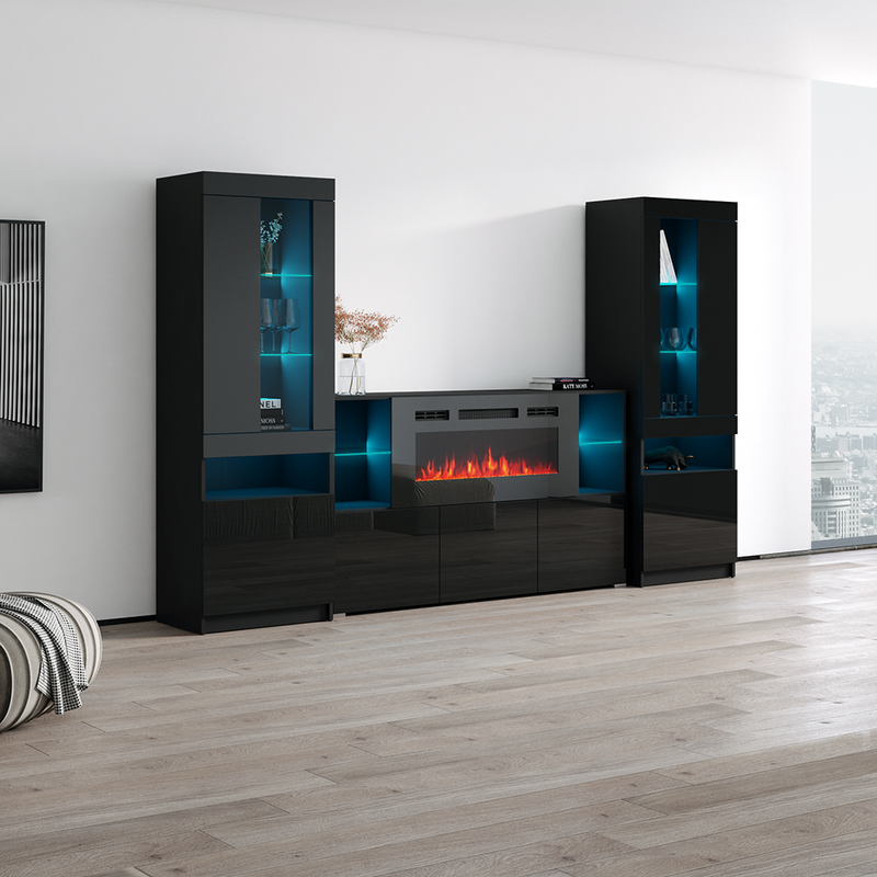 Komi 03 Fireplace Entertainment Center - Meble Furniture