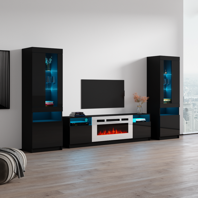 York WH02 Fireplace Entertainment Center - Meble Furniture