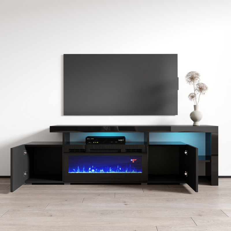 Inferno BL-EF Fireplace TV Stand - Meble Furniture