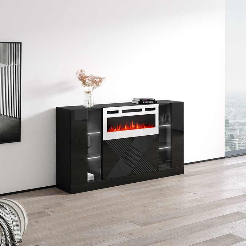 Diuna WH-EF Fireplace Sideboard - Meble Furniture