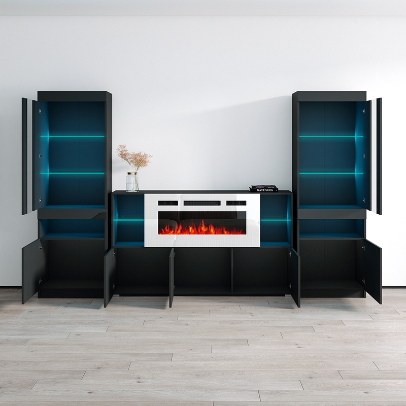 Komi WH03 Fireplace Entertainment Center - Meble Furniture