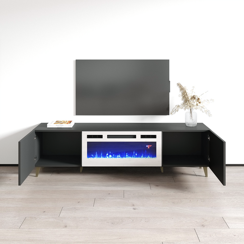 Pafos WH-EF Fireplace TV Stand - Meble Furniture