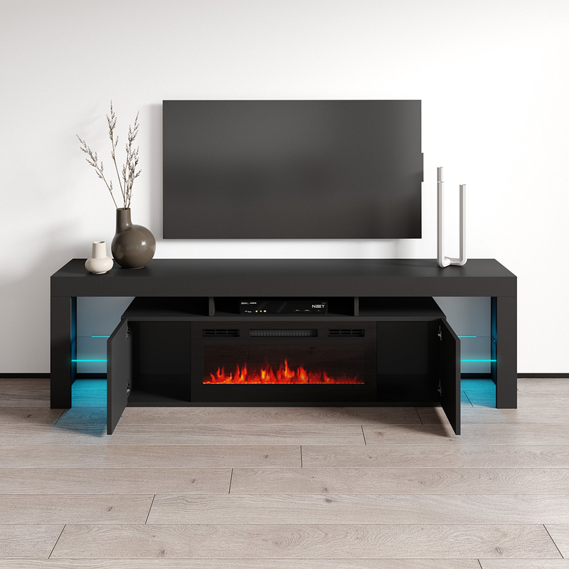 Soleo BL-EF Fireplace TV Stand - Meble Furniture