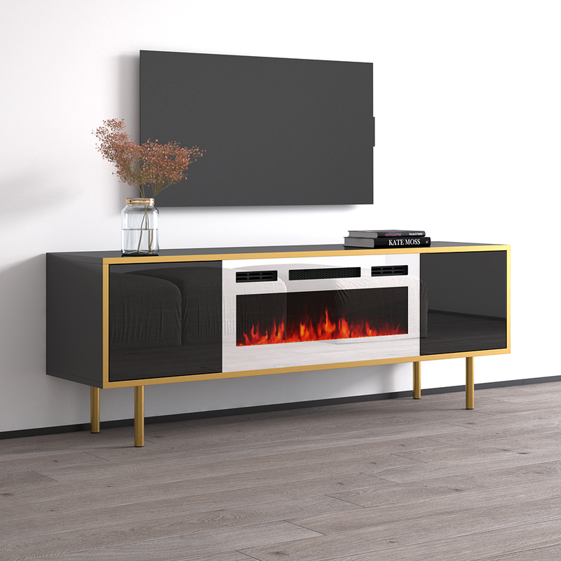 Goldie WH-EF Floating Fireplace TV Stand - Meble Furniture