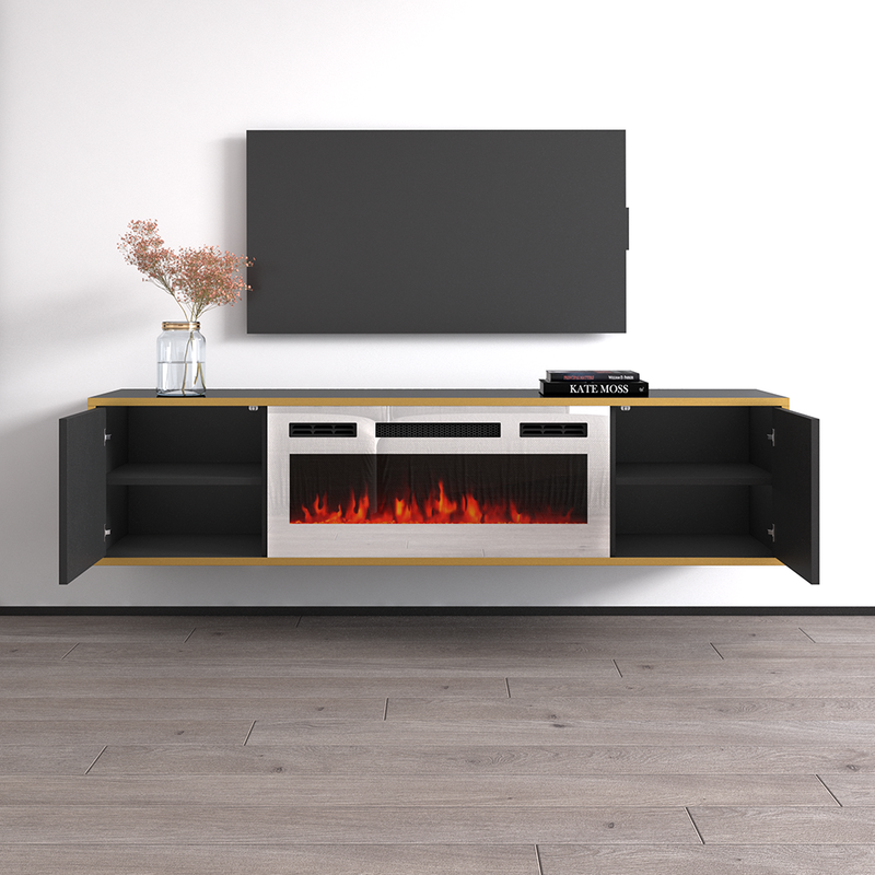Goldie WH-EF Floating Fireplace TV Stand - Meble Furniture