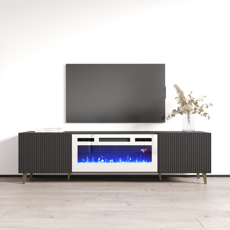 Pafos WH-EF Fireplace TV Stand - Meble Furniture