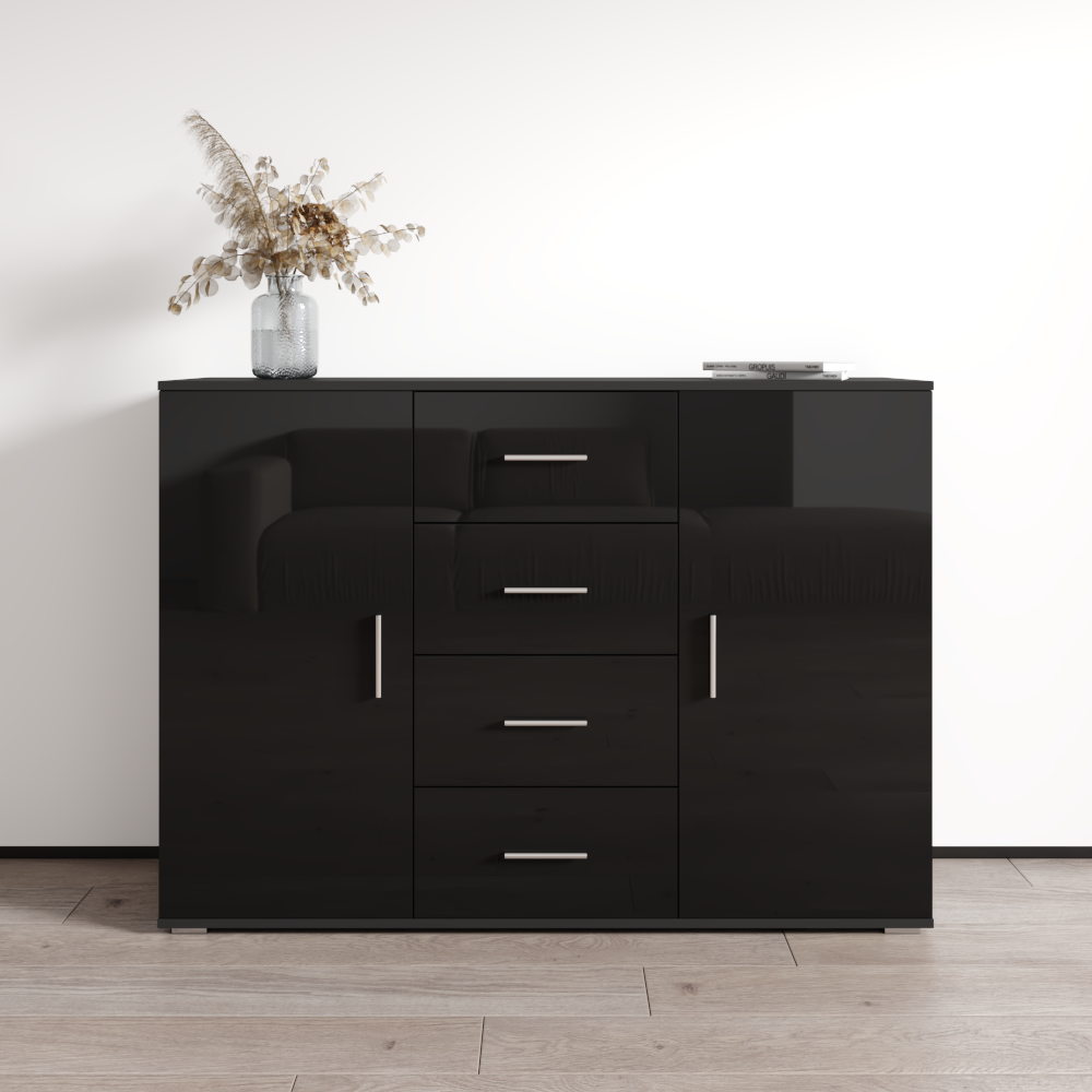 Meble Furniture Soho S8 Sideboard Black