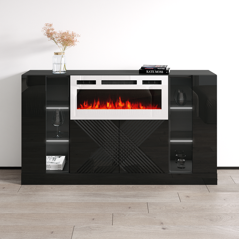 Diuna WH-EF Fireplace Sideboard - Meble Furniture