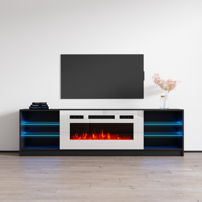 Boston WH01 Fireplace TV Stand - Meble Furniture