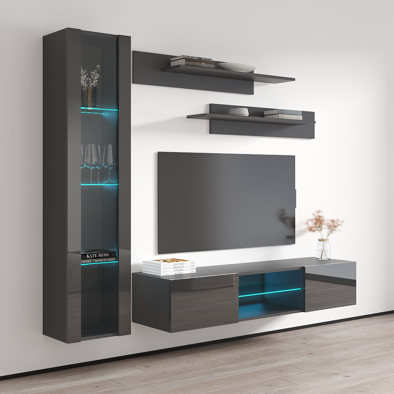 Fly G 33TV Floating Entertainment Center - Meble Furniture