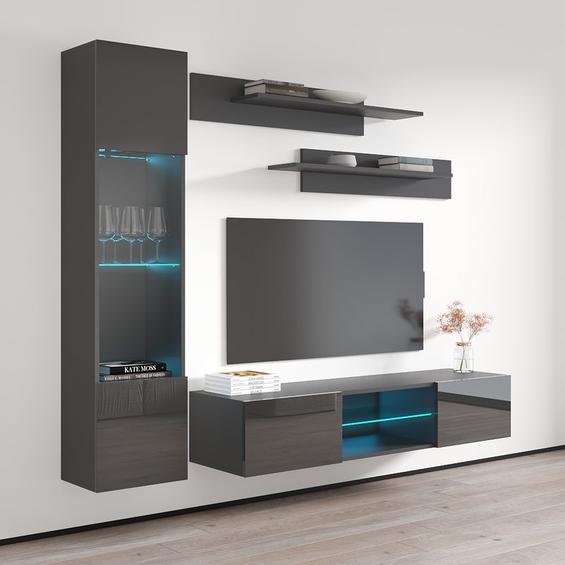 Fly G 33TV Floating Entertainment Center - Meble Furniture