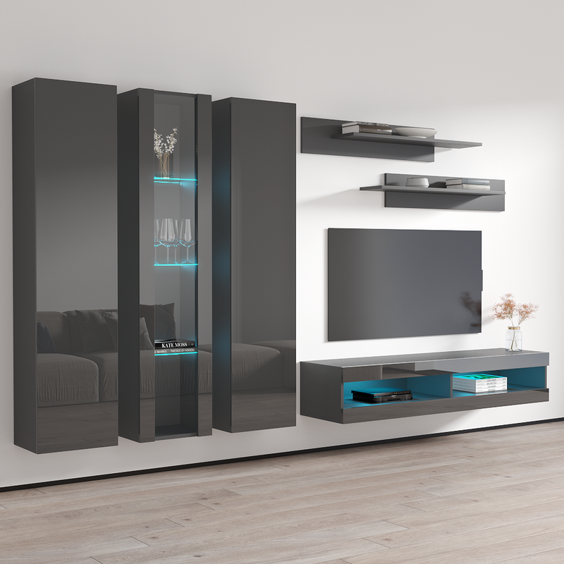 Fly C 34TV Floating Entertainment Center - Meble Furniture