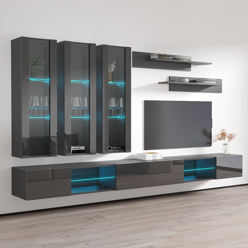 Fly E 33TV Floating Entertainment Center - Meble Furniture