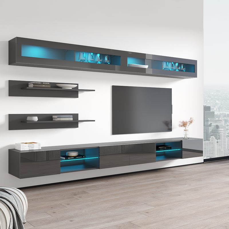 Floating discount entertainment console